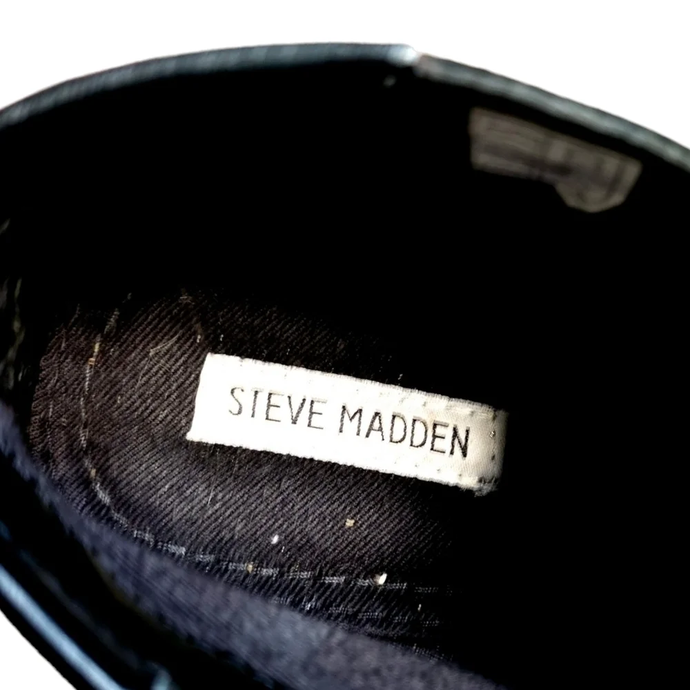 Sharp Steve Madden Black Chucka Boots